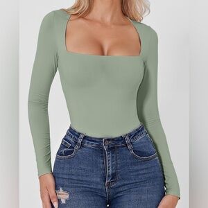 Mint green bodysuit